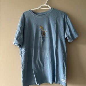 The Club Scene - Life Is Good Blue Short Sleeve Tee